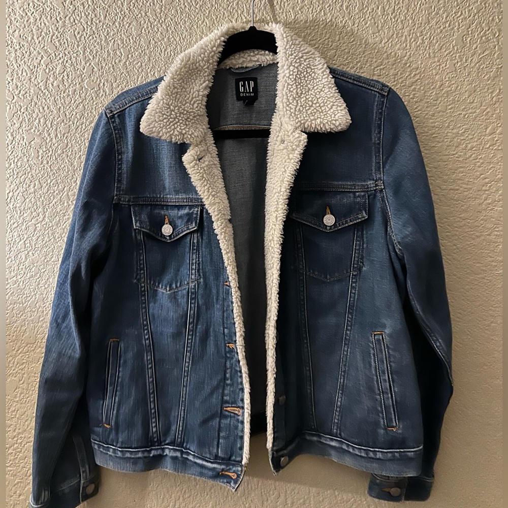 Gap Fur- lined Jean Jacket